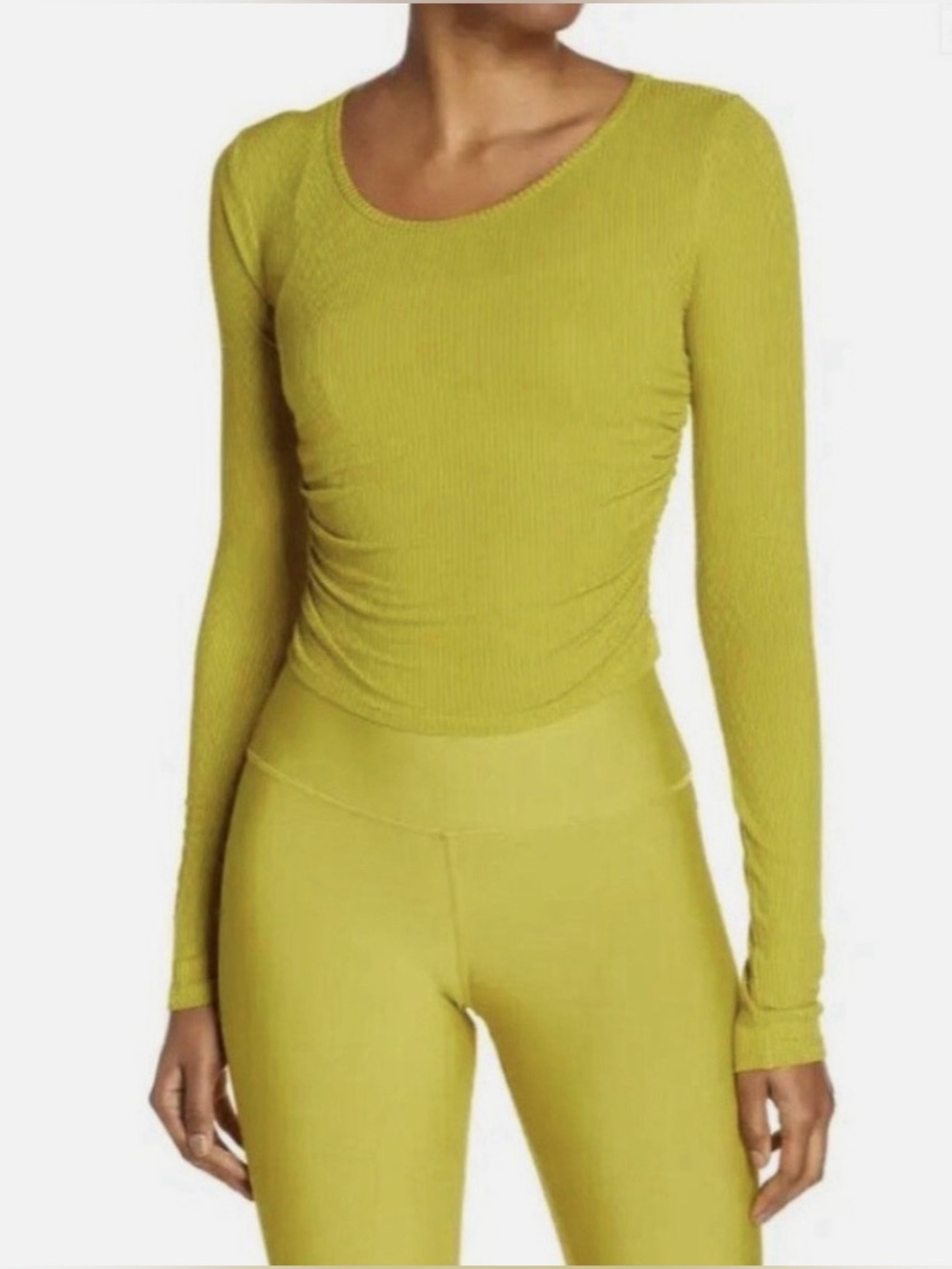116.  Alo Gathered Long Sleeve